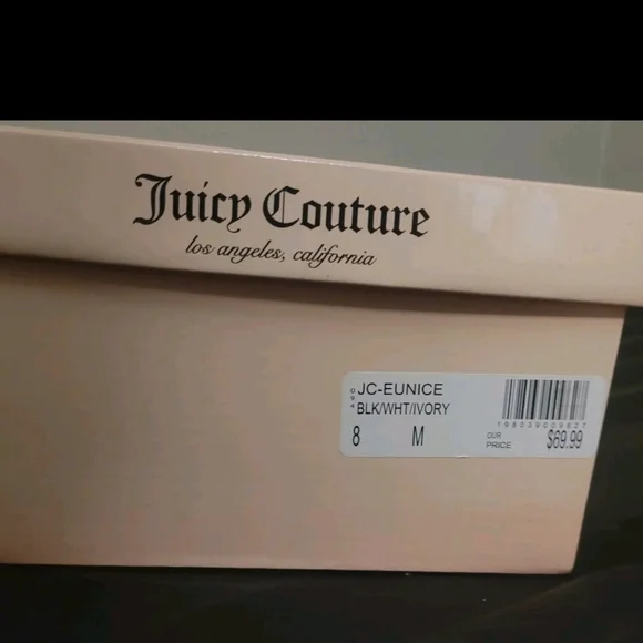 Womens JUICY COUTURE New In Box Tan And WHITE Sneakera - Picture 8 of 8